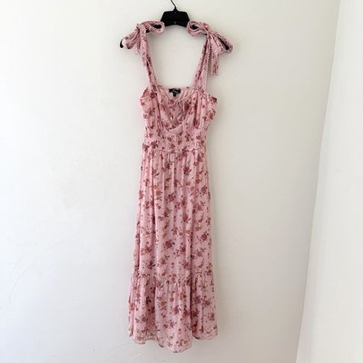 trixxi pink floral dress Trixxi Women's Pink And White Dress Size Large NWT Floral