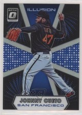 2016 Panini Donruss Optic Illusion Blue 42/149 Johnny Cueto #I-18 w3h