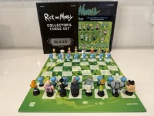 Rick and Morty Collectors Chess Set Missing Tray  Adult Swim OP Games