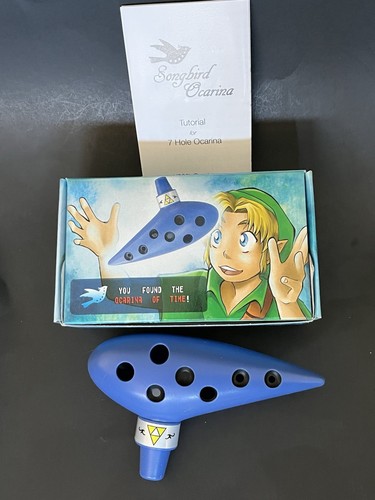 Songbird Zelda Ocarina of Time Replica Ocarina Kokiri Musikinstrument 7 Loch - Bild 2 von 3
