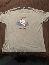New York Mets Jacob DeGrom Cartoon Head Gray T-Shirt - XL size - NEW!!!