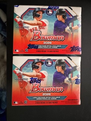 2x 2026 Bowman Baseball BLASTER Box - Factory Sealed