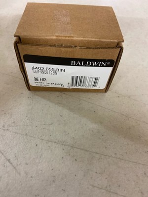 Baldwin 4402055BIN Tulip 1.25'' Mushroom Knob, Estate Collection - Polished Nicke