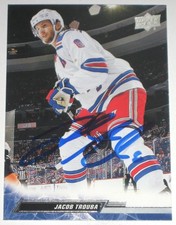 JACOB TROUBA SIGNED 22-23 UPPER DECK NEW YORK RANGERS CARD AUTOGRAPH AUTO!!