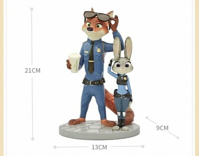 Authentic Disney Zootopia Nick Wilde Judy Hopps Figures Toy