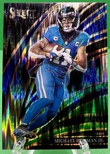 2025 Panini Select Michael Pittman Jr Club Level Black & Green Prizm Shock