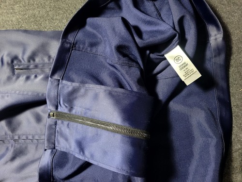 Abito cerimonia apertura blu navy pista mini raso logo taglia media 350€ vendita al dettaglio - Foto 13 di 13