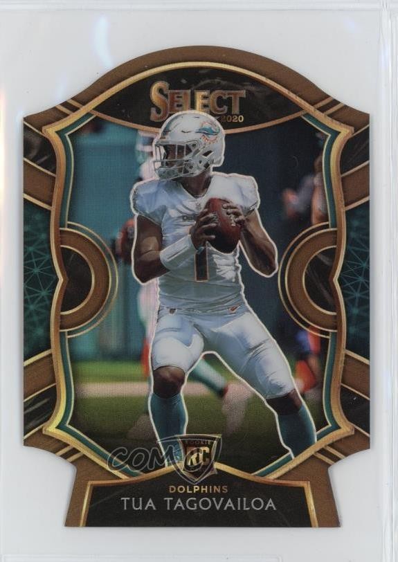 2020 Panini Select Concourse Copper Prizm Die-Cut 85/355 Tua Tagovailoa #45 0a3b