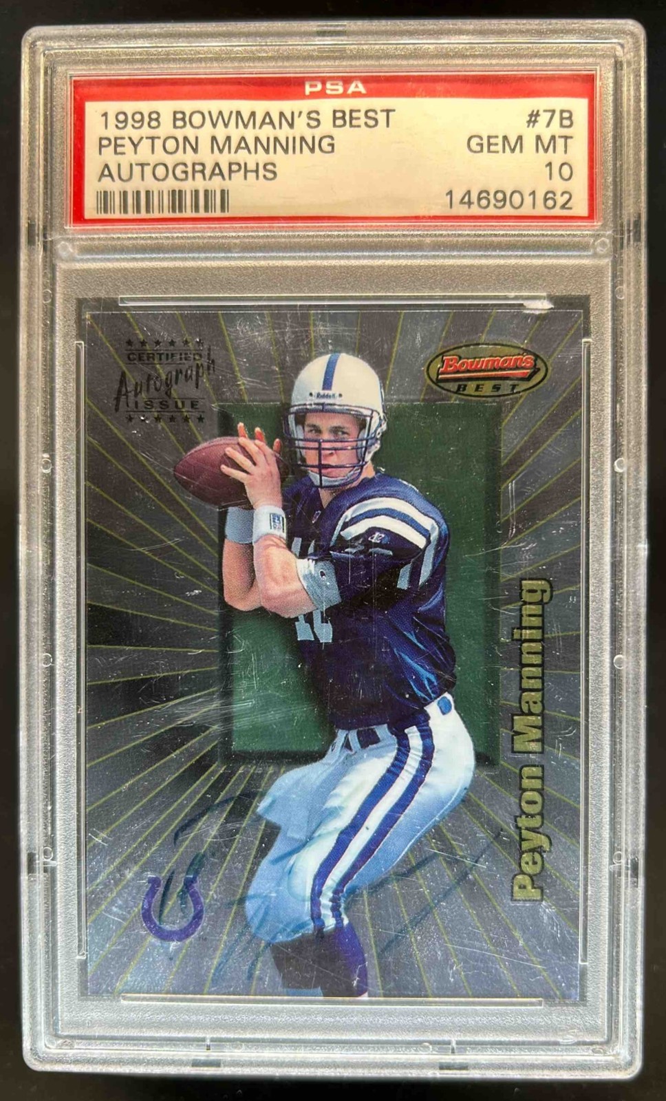 Peyton Manning Bowman's Best Autographs #7B Base