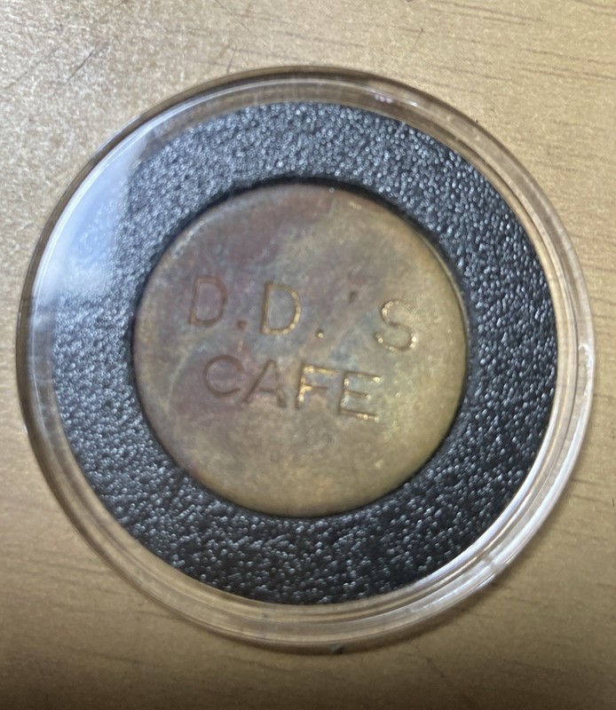 Very Nice & Rare DD’’s Place E.T.R. Shanghai 5 Cent Trade Token Look & Bid Now!!
