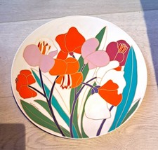 Rosenthal Studio-linie Porzellan Teller rund gebl&uuml;mt Blumenmotiv  gl&auml;nzend