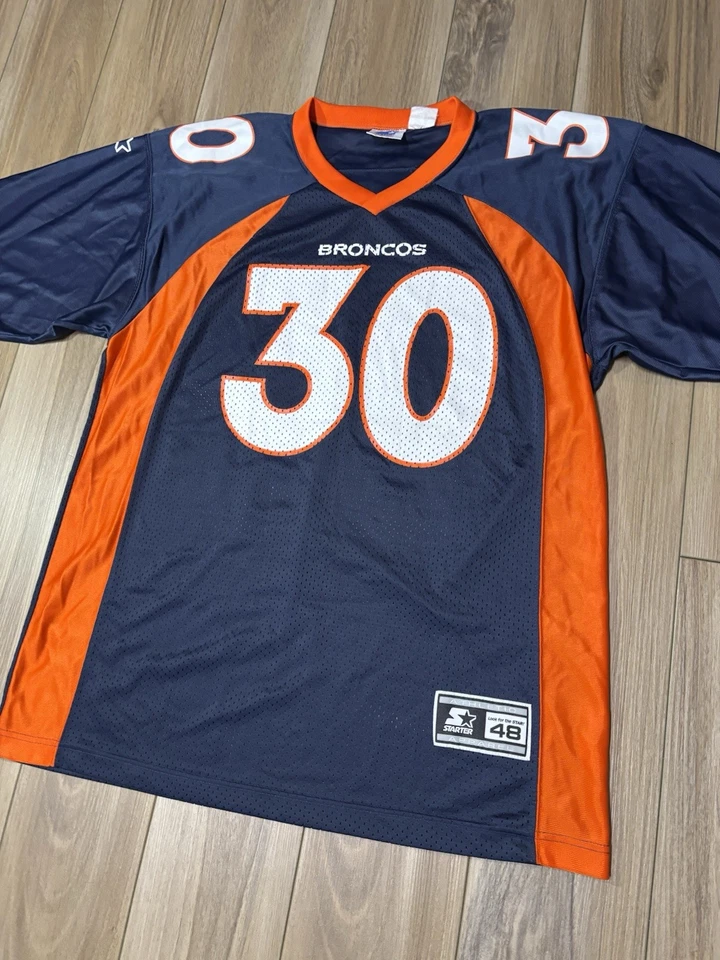 Camiseta Terrell Davis Denver Broncos Vintage Starter #30 NFL Talla 48 Grande Años 90 Foto 2 de 4