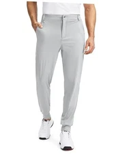  Men's Golf Joggers Pants with 5 Pockets Slim Fit Stretch X-Large 04-halo Gray