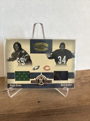 2005 Throwback Threads Throwback Collection Reggie Brown Mark Bradley Patch /150