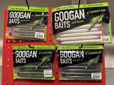 Googan Baits Lunker Log - Lot of 4 - Various Colors/Sizes - OG Googan Included