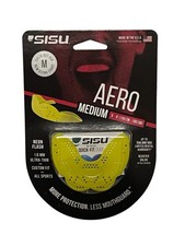 SISU Aero NextGen MouthGuard Mouth Guard 1.6mm Thin Neon Flash Adult Size Medium