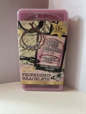 DIY FRIENDSHIP BRACELET Kit Makes 15+ Bracelets  w/storage box charms thread NEW