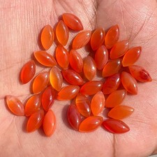 Natural Carnelian Marquise 4x8 mm to 10x20 mm Cabochon Loose Gemstone Lot