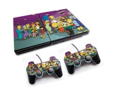 Simpsons Vinyl cover wrap for ps2 slim series Sticker Skin