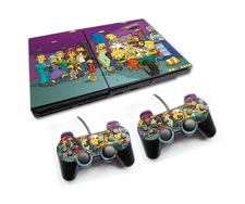 Simpsons Vinyl cover wrap for ps2 slim series Sticker Skin