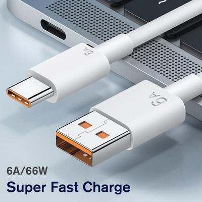 2 meter 6A 66W USB Type-c Super Fast Charge Cable for xiaomi Samsung Huawei