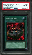 2002 YU-GI-OH TOON WORLD MAGIC RULER MRL-076 PSA 8 076