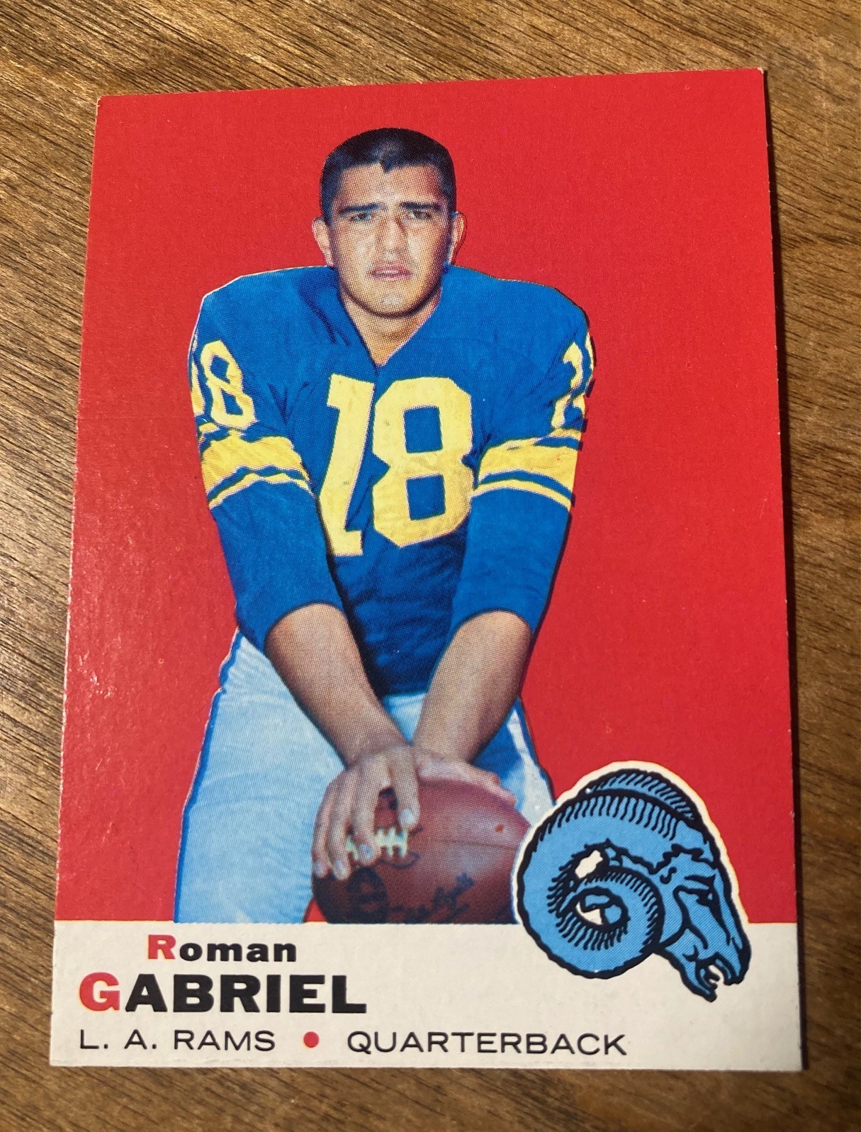 1969 Topps Set-Break #125 Roman Gabriel LA Rams EX+