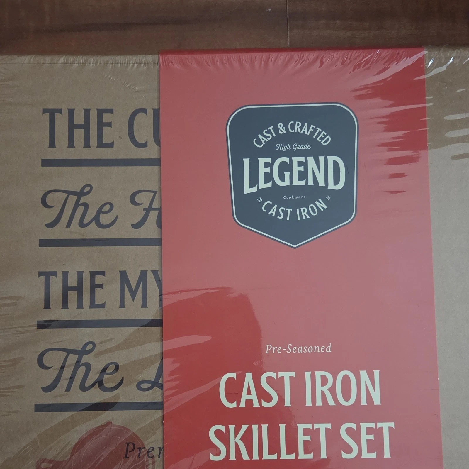 Legend Pre-Seasoned Cast Iron Skillet Frying Pan Set, Non-Stick, 6 8 10 in