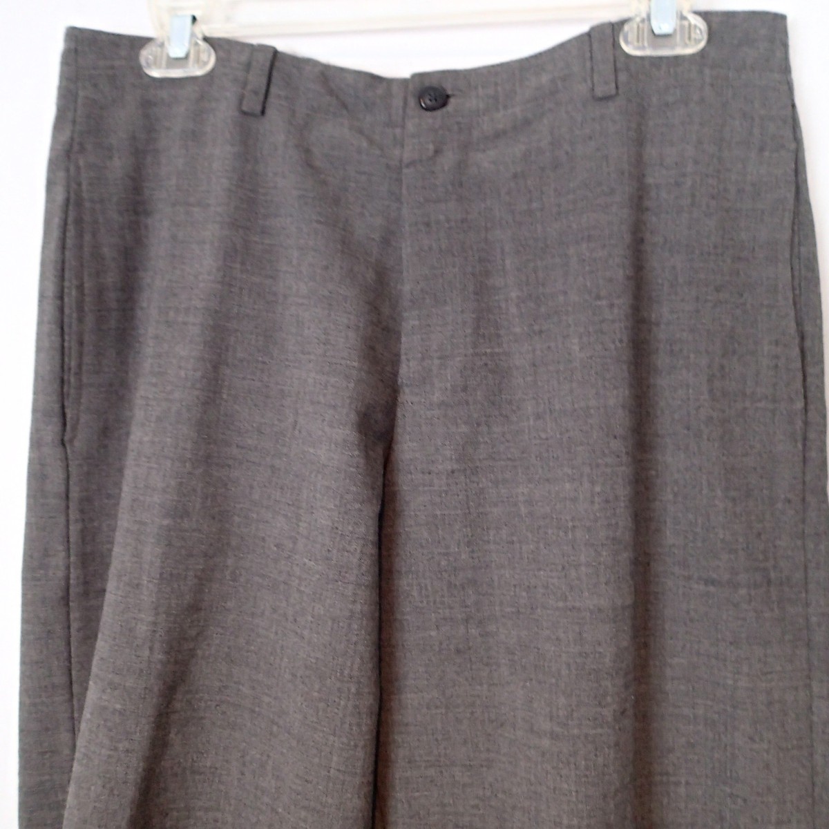 EMPORIO ARMANI pants sz 38 wool bl charcoal gray stretch w3 | eBay