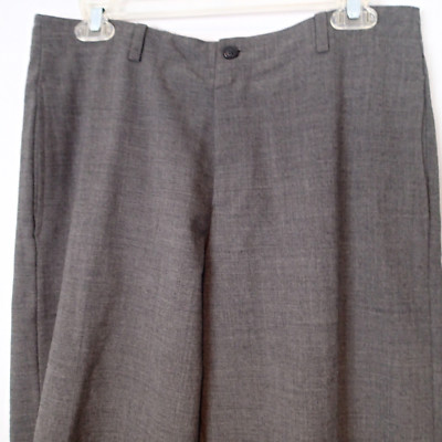 EMPORIO ARMANI pants sz 38 wool bl charcoal gray stretch w3 | eBay