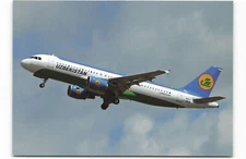 Postcard Airline UZBEKISTAN A320-214 F-WWDM AUC1.