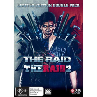 The Raid: Redemption / The Raid 2 NEW PAL Cult 2-DVD Set Gareth Evans Iko Uwais