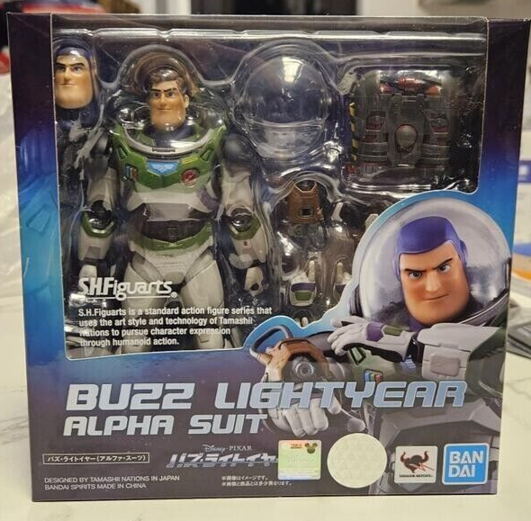 SHFiguarts Buzz Lightyear バズ　ライトイヤー Bandai S.H.Figuarts Buzz Lightyear Alpha Suit Action Figure SHF