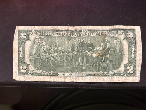 1976 Bicentennial 2 dollar bill - Picture 2 of 2