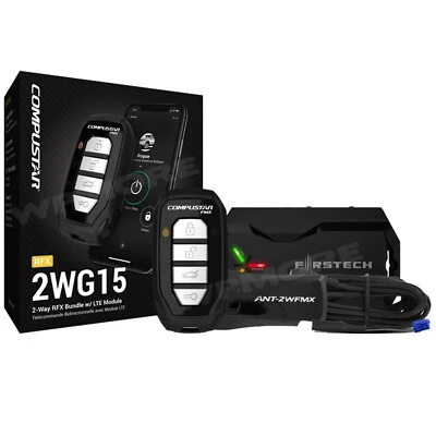 Compustar RFX-2WG15-FM 2-Way LED RF REMOTE with DR-X1 LTE DRONE MOBILE 4G LTE