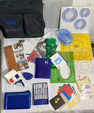 Creative Memories Lot Scrapbooking Bag Stencils Stickers Cutters Pens+++ papers