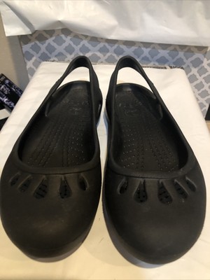 Crocs Women's Kadee Black Ballet Flats Work Slip On Shoes Black Size 6 | eBay