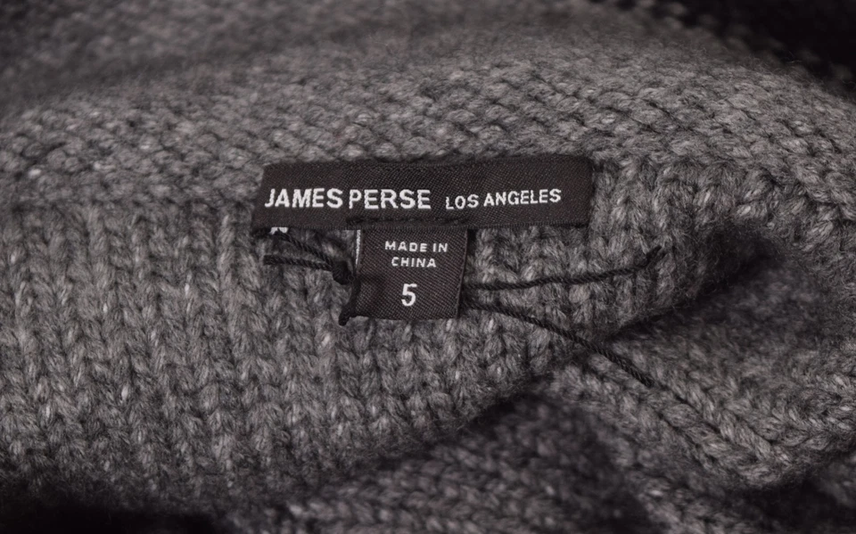 James Perse Mens Nylon Wool Blend Knit Button Up Cardigan Gray 5 Foto 3 de 4