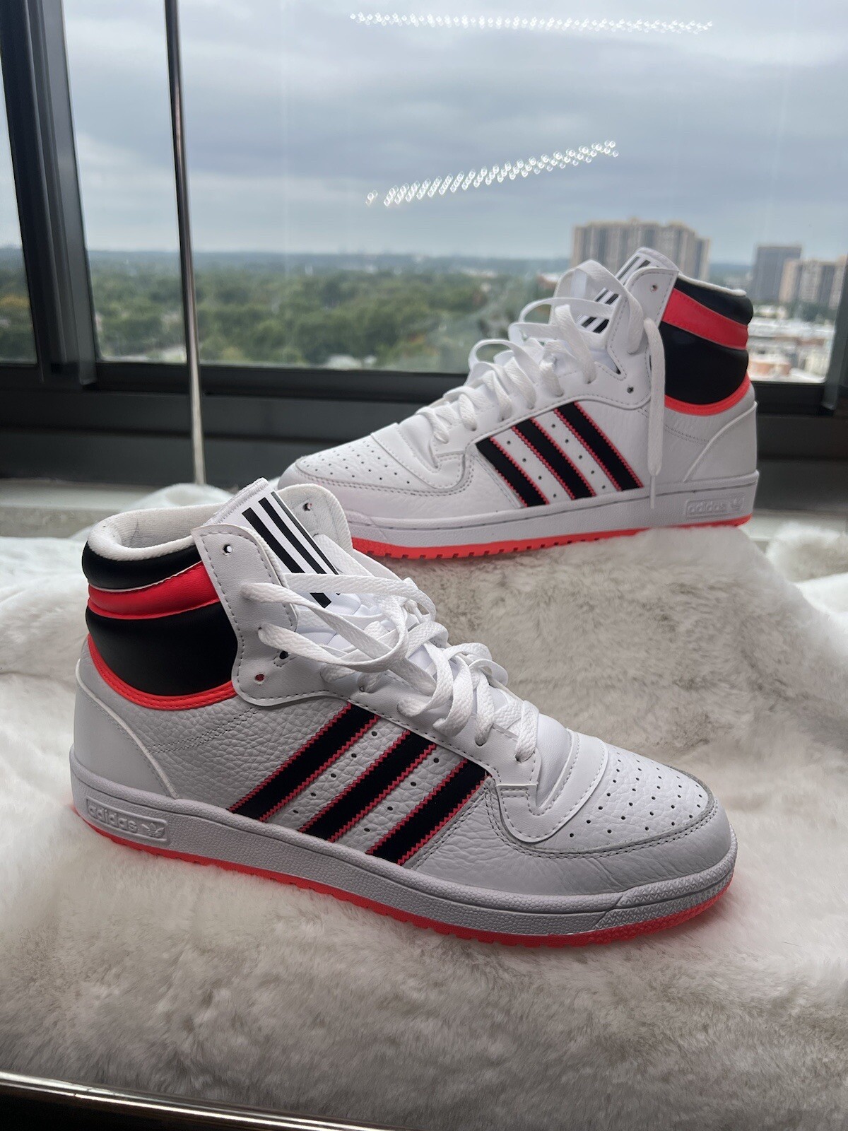 Adidas Men’s Top Ten RB Hi Originals Size 11.5 White Black GV9585 NWT