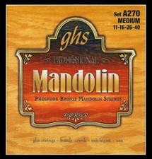 GHS A270 Phosphor Bronze Mandolin Strings medium gauges 11-16-26-40
