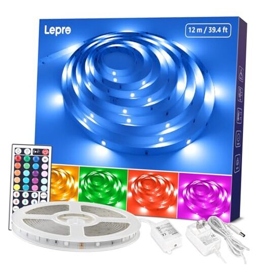 39.4Ft 5050 SMD RGB LED Strip Lights Color Changing 40ft-image