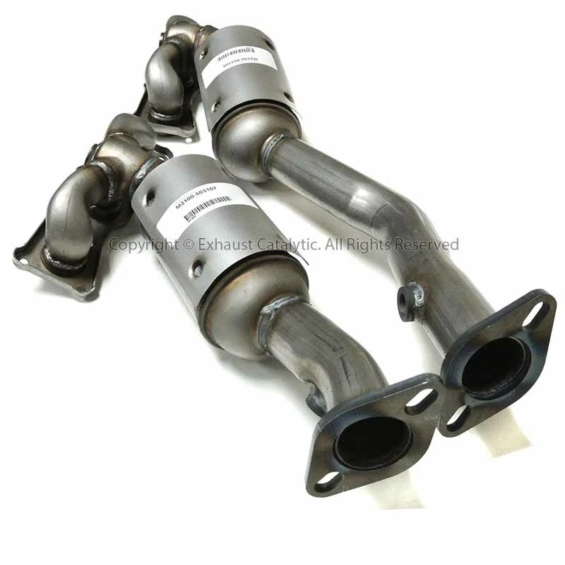 2007-2012 BMW 328i 3.0L Manifold Catalytic Converter 2 PIECES PAIR - Image 2 of 4