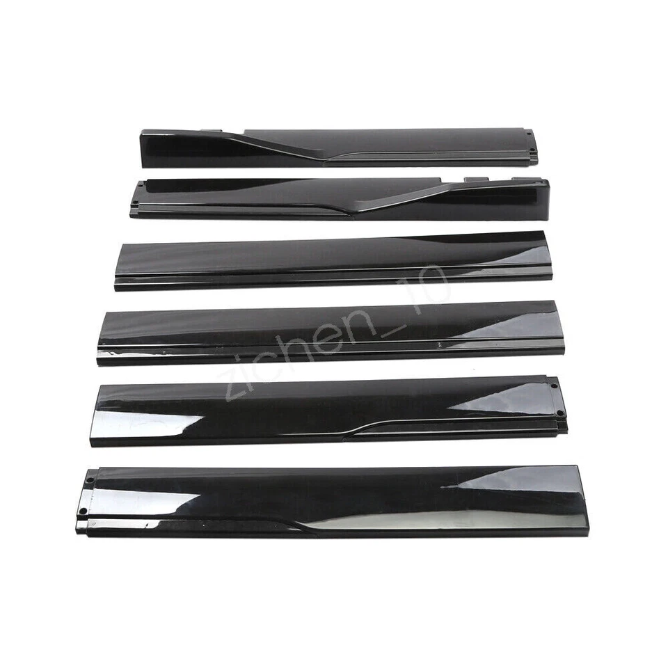 Black 86.6" Side Skirts Rocker Panel Body Kits Lip Splitter For Acura RSX DC5 H Foto 4 de 4
