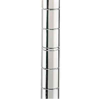 63'' Metal Adjustable Chrome Wire Shelving Posts Set of 4 NSF Poles Commercial