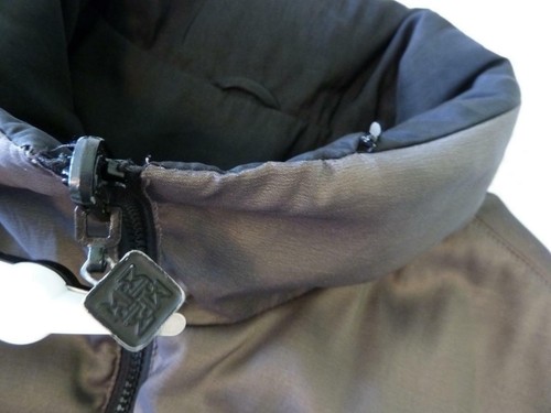 MYCRA PAC Revers Taupe-Bronze & Black Padded Wind Rain Zip Stow Hood Coat S M L - Picture 5 of 12
