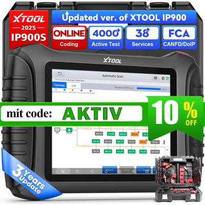 XTOOL IP900S KFZ OBD2 Diagnosegerät Scanner Alle System ECU Coding Topology MAP
