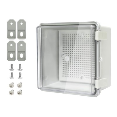 ABS Plastic Dustproof Waterproof IP65 Junction Box Hinged Shell Universal Ele...