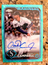 2024 Topps Chrome ISAIAH CAMPBELL Aqua Lava Refractor Rookie Auto 31/199 #RA-IC
