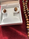 vintage tigers eye necklace.earrings.moonstone Necklace.bloodstone? Necklace.LOT — photo 2