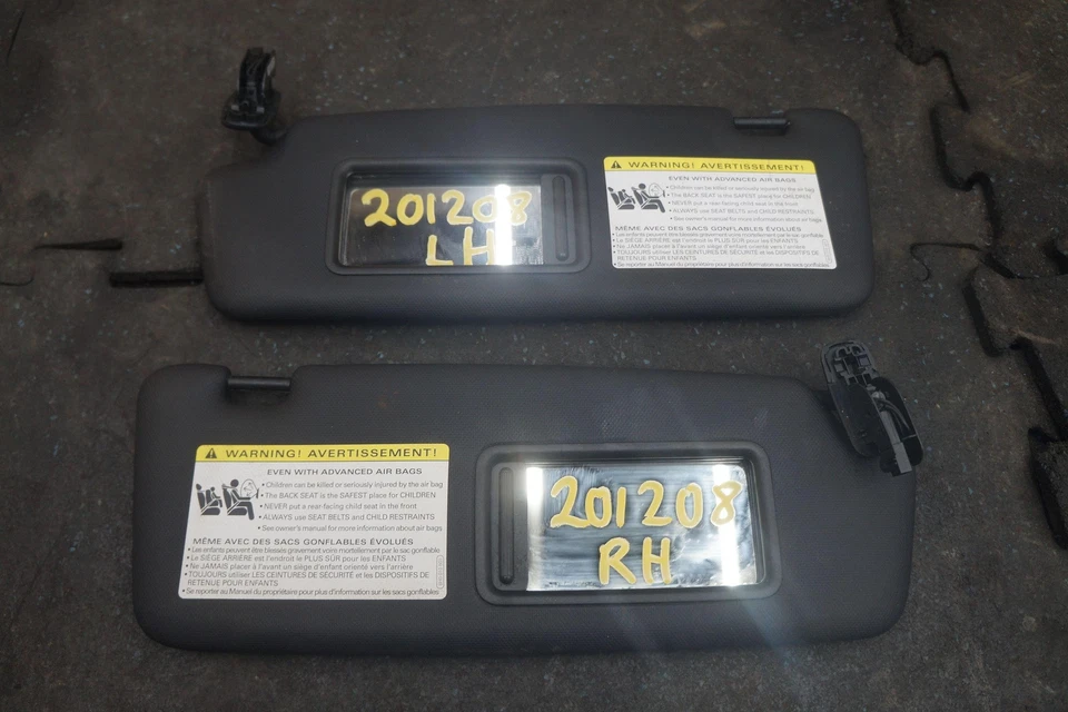 Juego 2 espejos retrovisores parasol izquierdo derecho negro 8u0857551 OEM Audi S5 A5 2013-14 Foto 2 de 4